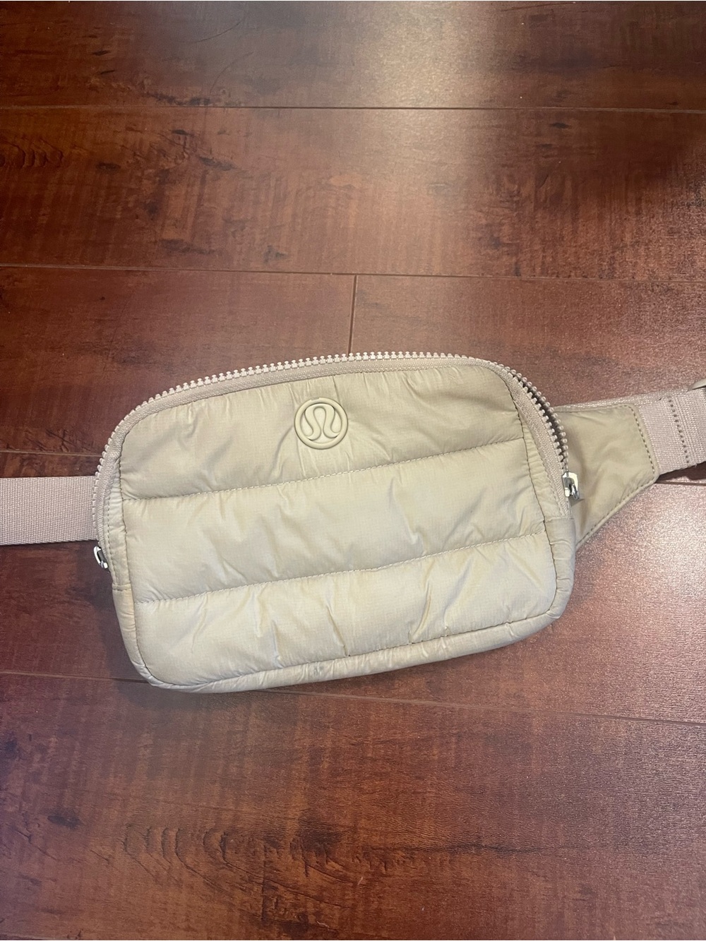 lululemon athletica Light Beige Quilted Belt Bag
